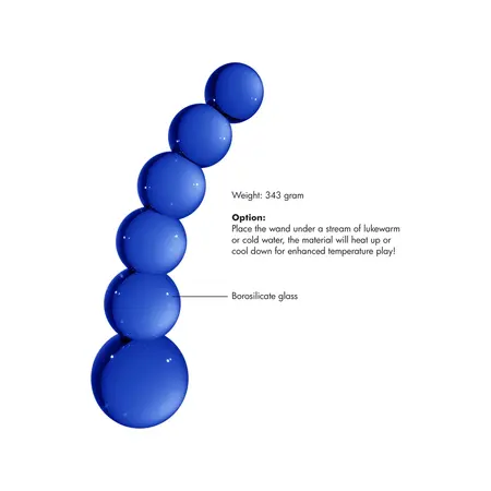 Shots Planets Borosilicate Glass Intimate Wand - Multicolour Design