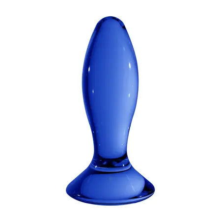 FOLLOWER Borosilicate Glass Anal Plug - Handcrafted, Clear, Compact Size