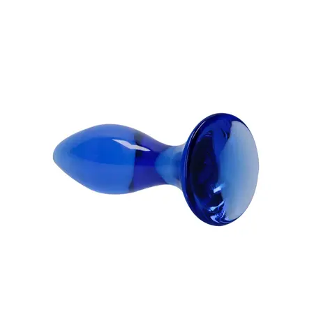 FOLLOWER Borosilicate Glass Anal Plug - Handcrafted, Clear, Compact Size