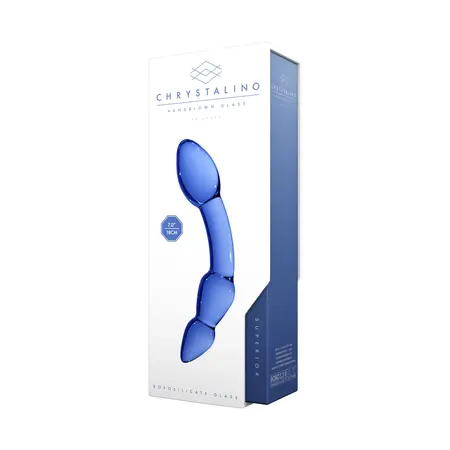 Superior стъклено дилдо от боросиликат, прозрачно, 19 см