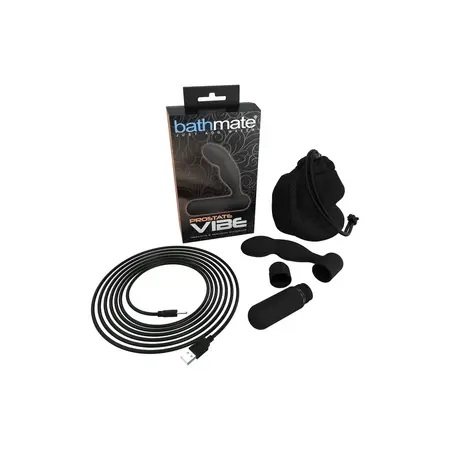 Bathmate Prostate Vibe 10-Mode Silicone Intimate Massager Black