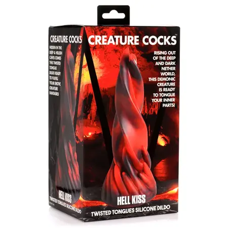 Hell Kiss Silicone Intimate Tongue Machine Red 21 cm Premium Material