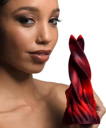 Hell Kiss Silicone Intimate Tongue Machine Red 21 cm Premium Material