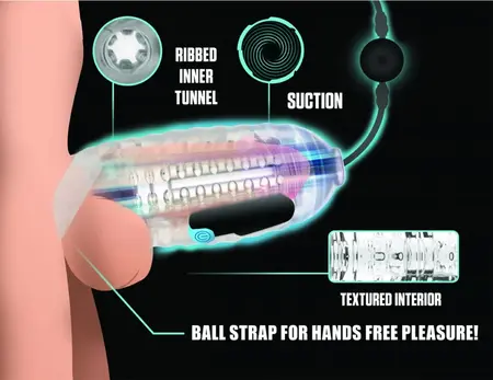 XR Brands Mini Handheld Intimate Machine Black - 3 Speed, Vibrating, Portable