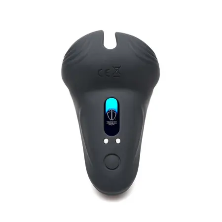 XR Brands Silicone Intimate Ring with Remote Control, Black
