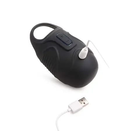 XR Brands Master Series Vibrating Silicone Intimate Ring Black USB
