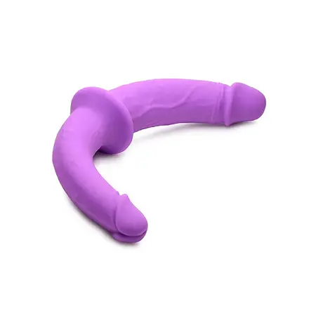 XR Brands Double Charmer Silicone Twin System with Adjustable Harness