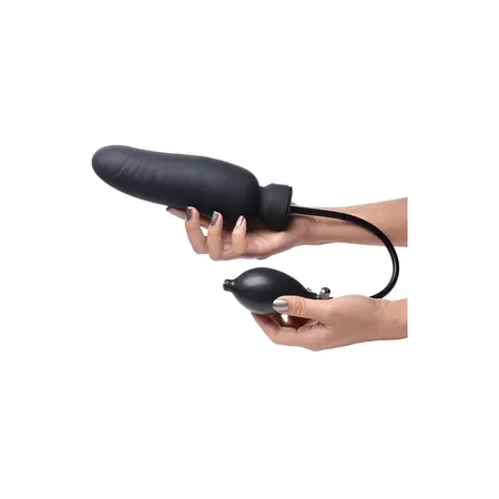 XR Brands Dick-Spand Inflatable Silicone Expansion Model - Black