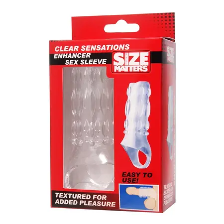 XR Brands Master Series Clear Enhancement Sleeve TPR 11.4cm