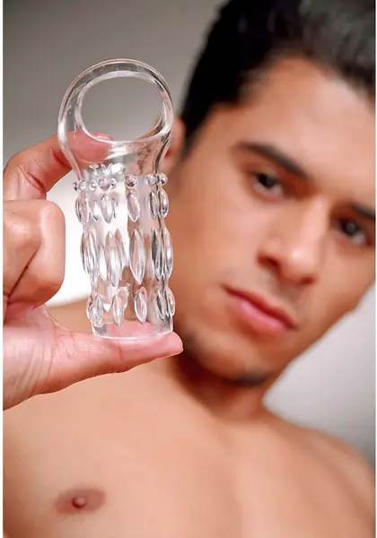 XR Brands Master Series Clear Enhancement Sleeve TPR 11.4cm