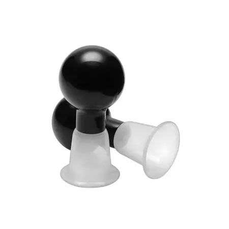 Size Matters See-Thru Nipple Enhancement System Clear/Black 2.5in