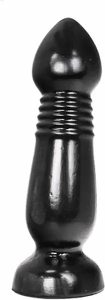 All Black Champagne-Shaped Intimate Plug 27.5 cm Black