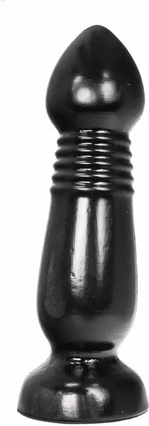 All Black Champagne-Shaped Intimate Plug 27.5 cm Black