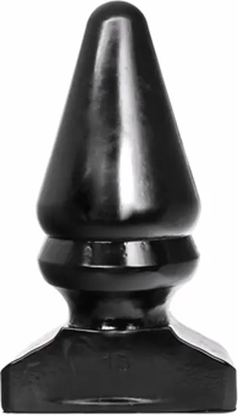 All Black AB13 Anal Plug 28.5 cm - Smooth Grooved Large Model