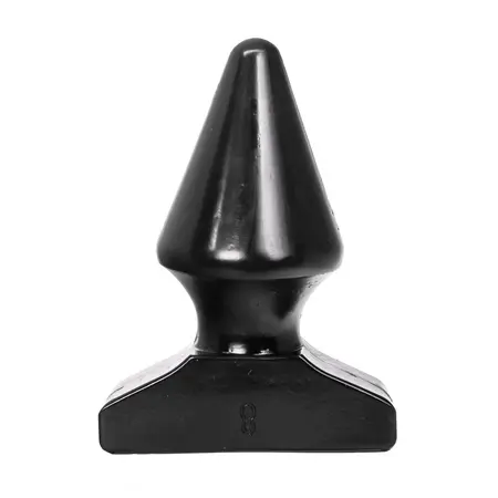 All Black AB41 Tapered Anal Model 17 cm Black Silicone
