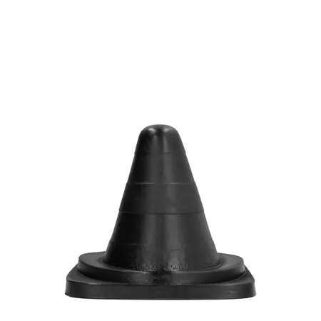 All Black 19 cm Intimate Silicone Plug - Ergonomic Large Model