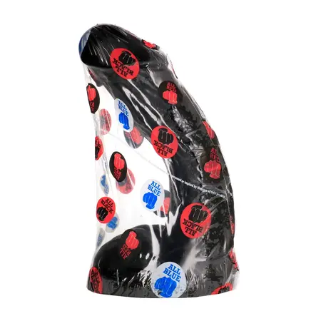 All Black 23 cm Model 6604 Anal Plug - Anatomical Design, Black