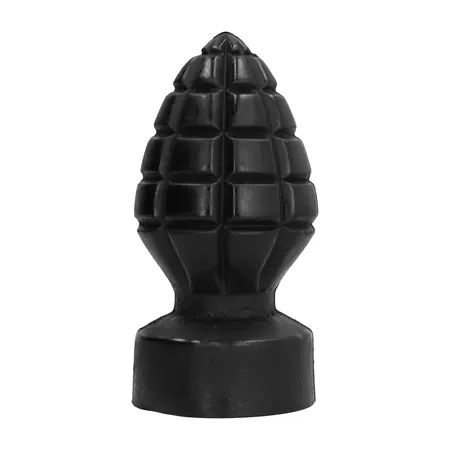All Black анален разширител с форма на граната, черно, 14 см