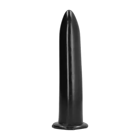 All Black гъвкаво гладко дилдо, черно, 20 см