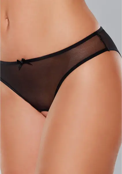 Dreamgirl Open Mesh Panty - Breathable Lingerie, One Size