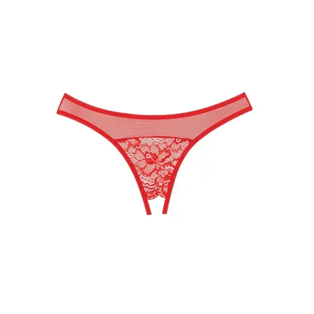 Seven 'til Midnight Just A Rumor Lace Mesh Panty One Size Black