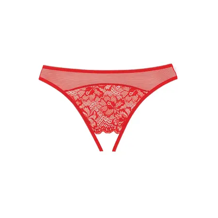 Seven 'til Midnight Just A Rumor Lace Mesh Panty One Size Black