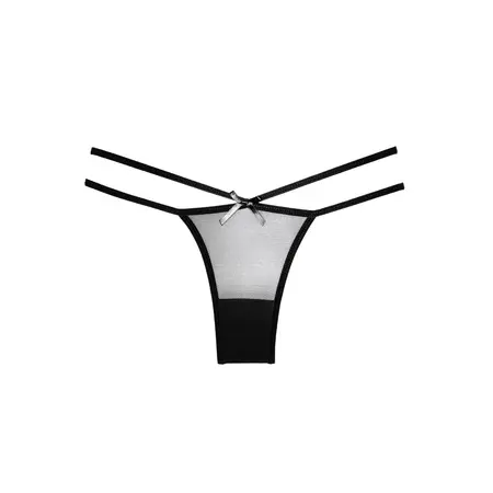 Naughty Vanilla Sheer Hip-Hugger Panties - One Size, Elegant Bands