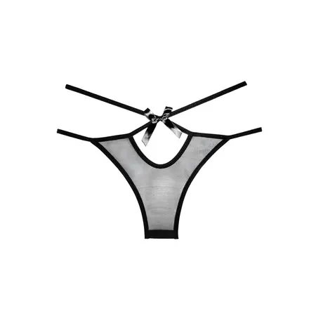 Naughty Vanilla Sheer Hip-Hugger Panties - One Size, Elegant Bands