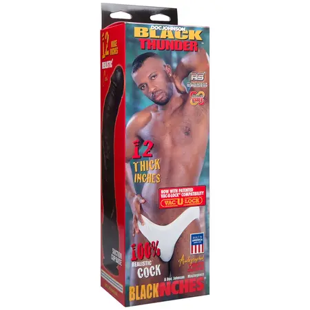 Doc Johnson Black Thunder Anatomical Intimate Model 30cm Black