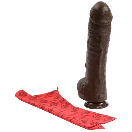 Doc Johnson Bam Silicone Intimate Model 34 cm Black with Suction Base