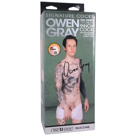 Doc Johnson Owen Gray Silicone Intimate Model 22cm with Suction Cup