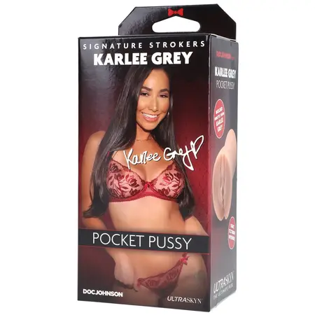 Doc Johnson Karlee Grey ULTRASKYN Pocket Stroker Anatomical Model