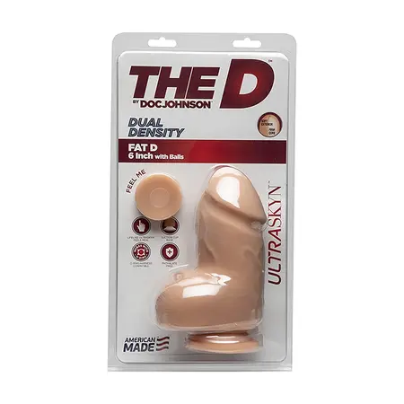 Doc Johnson The D Fat Model 15 cm ULTRASKYN Dual Density, Suction Base