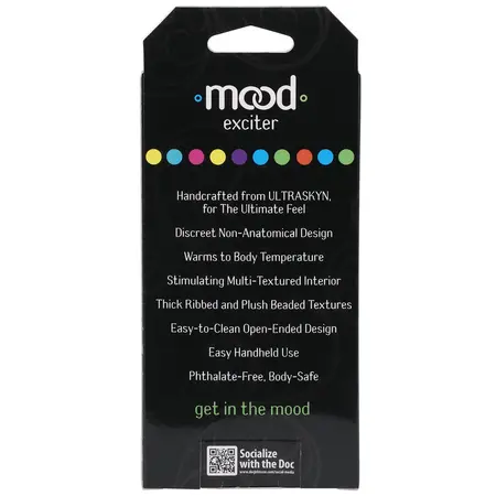 Doc Johnson Mood Exciter ULTRASKYN Blue Two-Way Stimulation System
