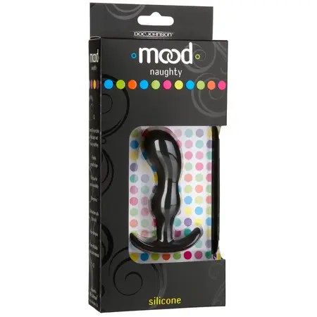 Naughty 2 Silicone Plug Black - Medium Size by Blush Novelties