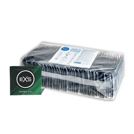 EXS Jumbo 144-Pack Large Size Latex Protection 69mm Silicone Lubricated
