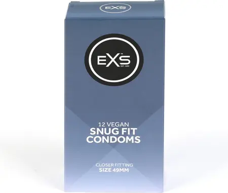 EXS Snug Fit 49mm - Secure Comfort Latex Barrier, 12-Pack