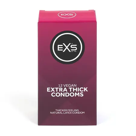 Extra Thick по-дебели латексови презервативи, 12 бр.