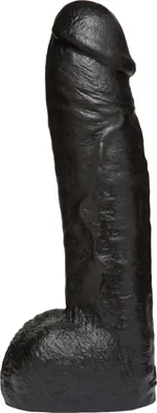 Doc Johnson CodeBlack 12” Vac-U-Lock Attachment, Anatomical Black 30cm