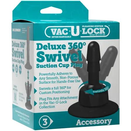Vac-U-Lock Deluxe комплект въртяща се основа 360° с вендуза, 2 бр.