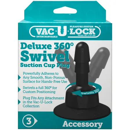Vac-U-Lock Deluxe комплект въртяща се основа 360° с вендуза, 2 бр.