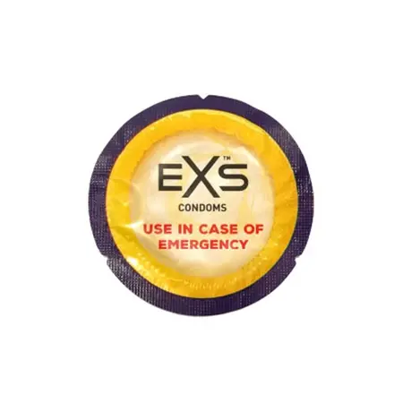 EXS Regular 54mm - 100 Latex Protective Sheaths, Flared Shape, Odorless