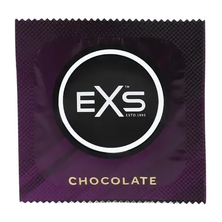 EXS Hot Chocolate Condoms 100-Pack - Chocolate Aroma, Flavoured, Standard Size