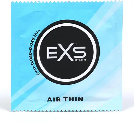 EXS Air Thin 100 pcs - Ultra-Thin Latex Protective Barrier, 56mm, Lubricated