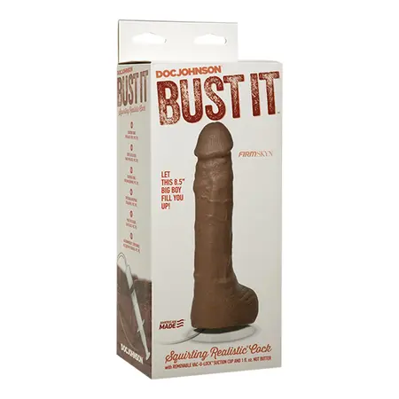Doc Johnson Bust It 8.5” Squirting Model with Suction Cup White 30 ml
