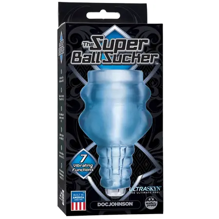 Doc Johnson The Super Ball Sucker ULTRASKYN Vibrating Massage Device