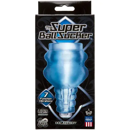 Doc Johnson The Super Ball Sucker ULTRASKYN Vibrating Massage Device