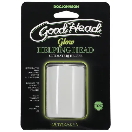 Glow Helping Head мини силиконов ръкав, светещ в зелено