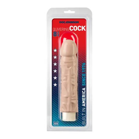 Doc Johnson Quivering Multispeed Vibrator 20cm - Anatomical Shape