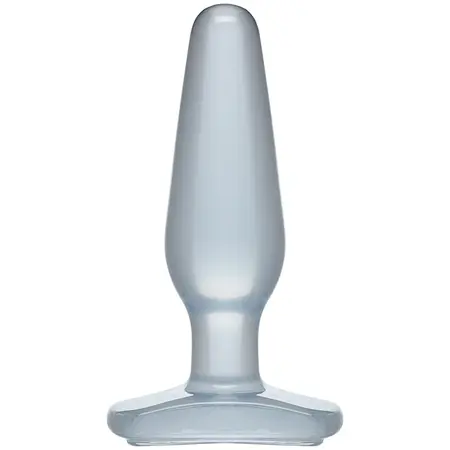Doc Johnson Crystal Jellies Medium Silicone Plug, Clear, 12.7 cm